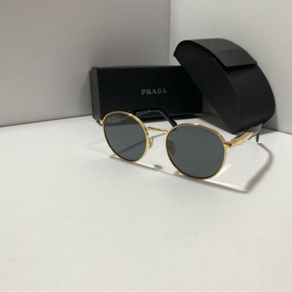 Prada Contemporary Gold Sunglasses - Picture 2 of 8
